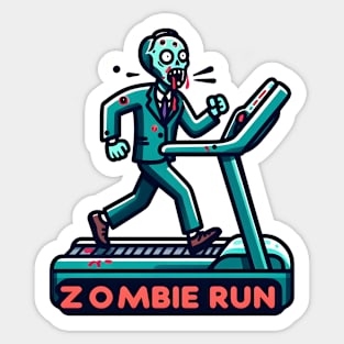 Zombie Run Sticker